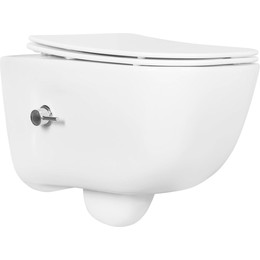 Унитаз-биде подвесной безободковый Aquatek Дива AQ2012B-00 с крышкой микролифт - фото 