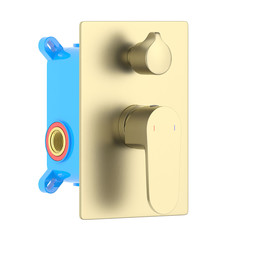 Смеситель для ванны Aquatek Оберон AQ1246BG (со скрытой частью) золото шлифованное, Цвет производителя: золото шлифованное - фото 