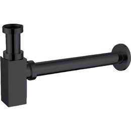 Сифон универсальный Azario G1 1/4 AZ-109-BL, чёрный - фото 