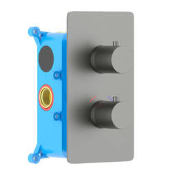 Смеситель для ванны Aquatek Европа AQ1392BGM (со скрытой частью) оружейная сталь, Цвет производителя: оружейная сталь - фото 