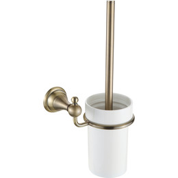 Ёршик для унитаза Azario Elvia AZ-91113Q, цвет бронза - фото 