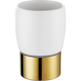 Стакан для зубных щеток настольный Azario Elvia AZ-126AG, цвет золото - фото 