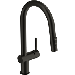 Смеситель для кухни Cersanit Brasko A68225, чёрный - фото 