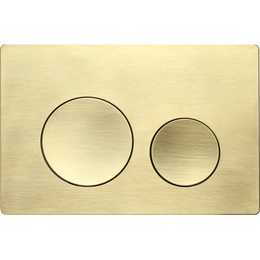 Кнопка смыва Veconi Flush FLV2-G, золото брашинг - фото 