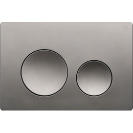 Кнопка смыва Veconi Flush FLV2-GM, оружейная сталь матовая - фото 