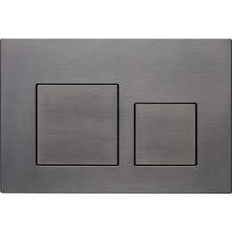 Кнопка смыва Veconi Flush FLV4-GM, оружейная сталь матовая - фото 