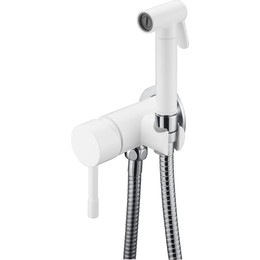 Набор для гигиенического душа Boheme Uno 467-WCR, white chrome, Цвет производителя: white chrome - фото 