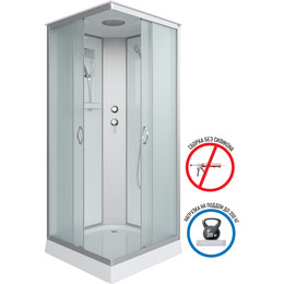 Душевая кабина Niagara 90x90 см 11011423, серебро/матовое - фото 