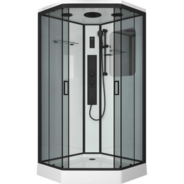 Гидробокс Niagara 90x90 см 69010134GDBLACK, чёрный/тонированное - фото 