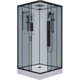 Гидробокс Niagara 90x90 см 69010134GQBLACK, чёрный/тонированное - фото 