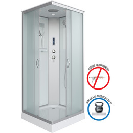 Душевая кабина Niagara 90x90 см 11011423P, серебро/матовое - фото 