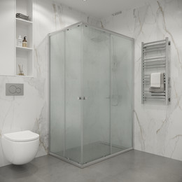 Душевое ограждение Niagara Eco 115x80 см NG-1012-14QMT, хром матовый/матовое - фото 