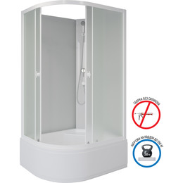 Душевая кабина Niagara 90x80 см P90/80/40R/MT/BK, белый/матовое - фото 