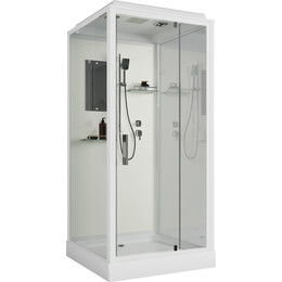 Душевая кабина Niagara 100x100 см ST100/15Q, белый/прозрачное - фото 
