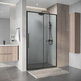 Душевая дверь Niagara Nova 130 см NG-34-13AGR, графит матовый/прозрачное - фото 