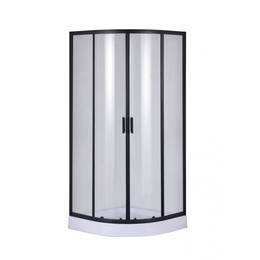 Душевое ограждение Taliente 90x90 см TA-09091-1CB, чёрный/прозрачное - фото 