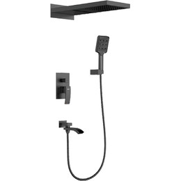 Душевая система для ванны Gappo G07 G7107-76, чёрный, Цвет производителя: чёрный - фото 