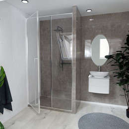 Душевая дверь Радомир Daria BO 120 см L (стекло 8 мм) хром/прозрачное - фото 