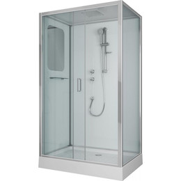 Душевая кабина Niagara Premium 120x80 см NG-6012-01QL, хром/прозрачное (безсиликоновая сборка) - фото 