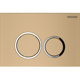 Кнопка смыва Grossman Galaxy 700.K31.01.310.310, золото матовое - фото 