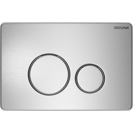 Кнопка смыва Grossman Style 700.K31.05.12M.12M, хром сатиновый - фото 