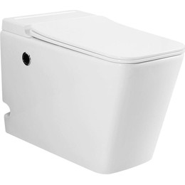 Унитаз приставной с импульсным смывом Mirsant Sens impulse с крышкой микролифт - фото 