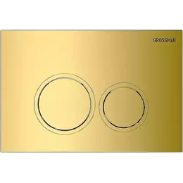 Кнопка смыва Grossman Pragma 700.K31.03.300.300RUS, золото глянцевое - фото 