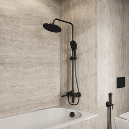 Душевая стойка Grossman Galaxy 500.K35.01.210, чёрный, Цвет производителя: чёрный - фото 