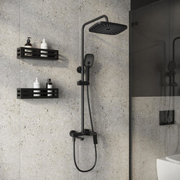 Душевая стойка Grossman Advans 500.K35.09.210, чёрный, Цвет производителя: чёрный - фото 