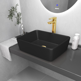 Раковина-чаша Grossman Color 48 см GR-3016BM, чёрный матовый - фото 