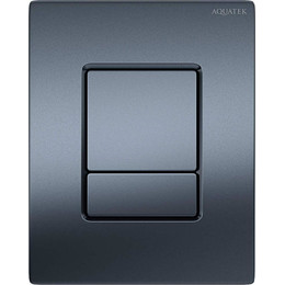 Кнопка смыва Aquatek Pneumo N PNN-0000004, оружейная сталь - фото 