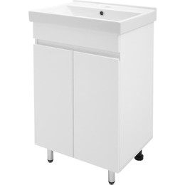 Тумба напольная с раковиной AN Сабина 50 см, белый - фото 