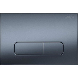 Кнопка смыва Aquatek PNS-0000009, оружейная сталь - фото 
