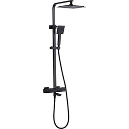 Душевая стойка с термостатом Ledeme L2424B, чёрный - фото 