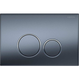 Кнопка смыва Aquatek PNS-0000014, оружейная сталь - фото 