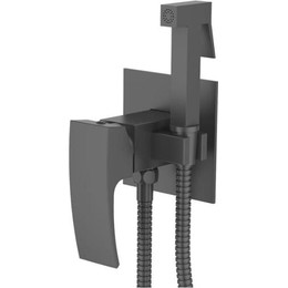 Набор для гигиенического душа Gerhans K15214D, оружейная сталь - фото 