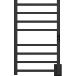 Полотенцесушитель электрический Gerhans П8 400х700 мм K680743B-3, чёрный (скрытое подключение) - фото 