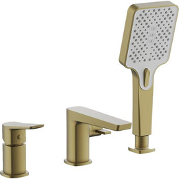 Смеситель для ванны Belz B66715-5, золото брашированное - фото 