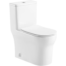 Унитаз-моноблок Azario Sinto AZ-1098 с крышкой микролифт - фото 