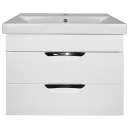 Тумба подвесная с раковиной Azario Соло 70 см CS00092804, белый глянцевый - фото 