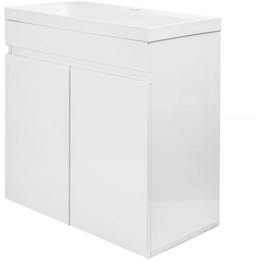 Тумба напольная с раковиной AN Сабина 60H 60 см, белый - фото 