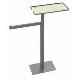 Стойка с полотенцедержателем и полкой Boheme 10952-NB, цвет никель - фото 