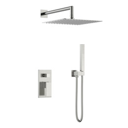 Душевая система для душа Boheme Qubic 474-3-NB, никель - фото 
