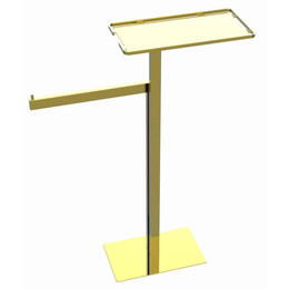 Стойка с полотенцедержателем и полкой Boheme 10952-G, цвет золото - фото 