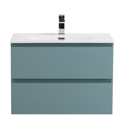 Тумба подвесная с раковиной Belbagno 60 см KRAFT-600-2C-SO-AO (раковина BB600ETL) голубой матовый - фото 