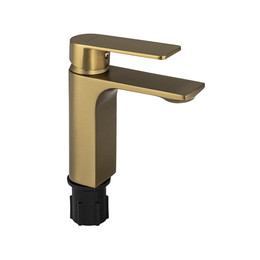 Смеситель для раковины Fabia 9838, матовое золото - фото 