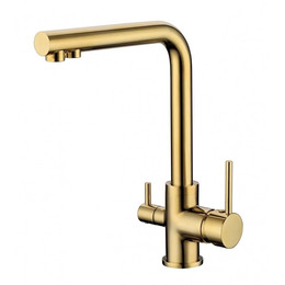 Смеситель для кухни Grocenberg GB40551GO, золото - фото 