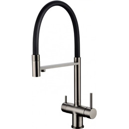 Смеситель для кухни Grocenberg GB4099BG, графит - фото 