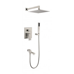 Душевая система для ванны Grocenberg GB5089NK-1, никель - фото 