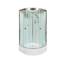 Душевая кабина Avacan 100x100 см D271S, хром/матовое (безсиликоновая сборка) - фото 
